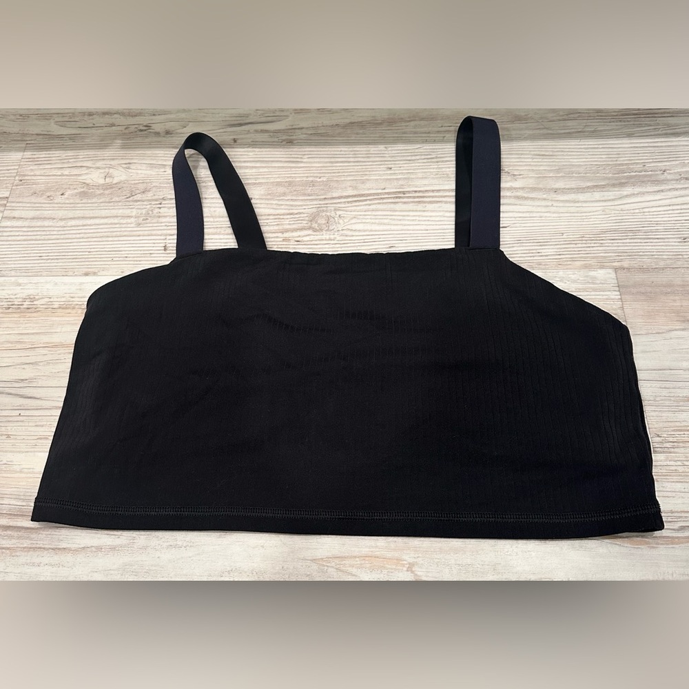 OFFLINE by Aerie Black Real Me Ribbed Longline Sports Bra - XL - Picture 4 of 9